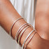Half Round Bangle in Silver